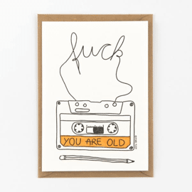 Postkaart Fuck you're old / Studio Flash